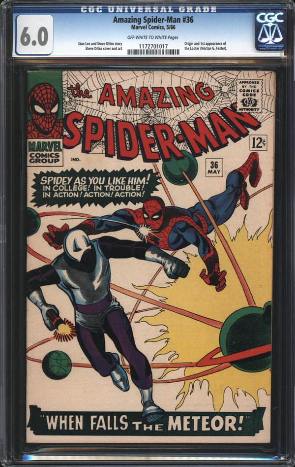 Amazing Spider-Man (1963) # 36 CGC 6.0 FN