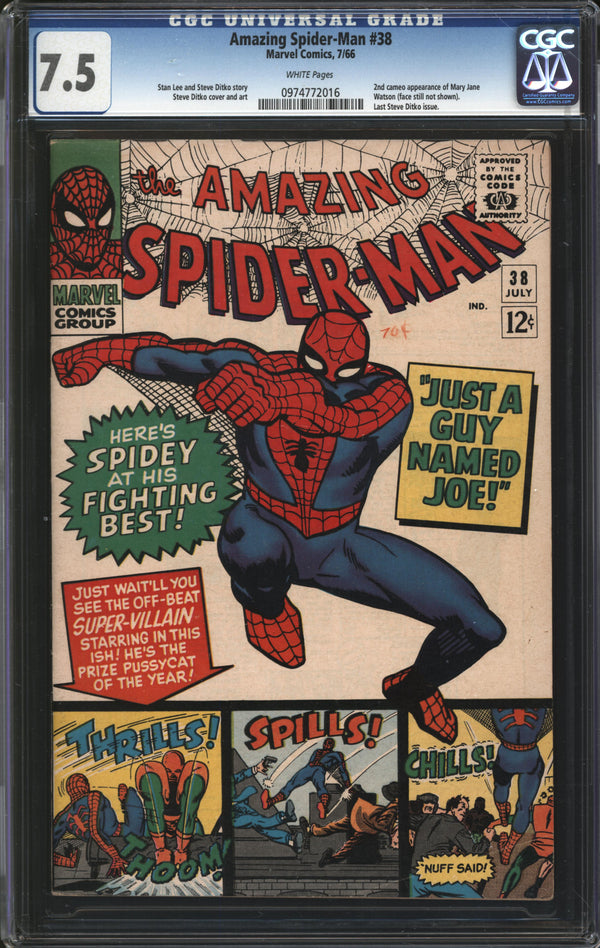 Amazing Spider-Man (1963) # 38 CGC 7.5 VF-