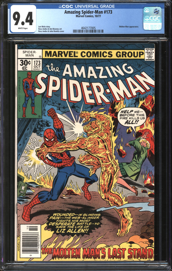 Amazing Spider-Man (1963) #173 CGC 9.4 NM