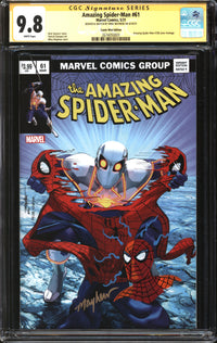 Amazing Spider-Man (2018) #61 Comic Mint Edition CGC Signature Series 9.8 NM/MT Signed/Sketch Mike Mayhew