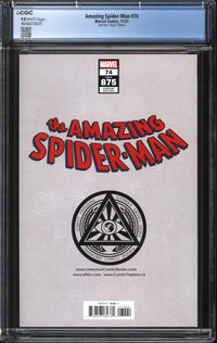 Amazing Spider-Man (2018) #74 Gabriele Dell'Otto Virgin Edition CGC 9.8 NM/MT