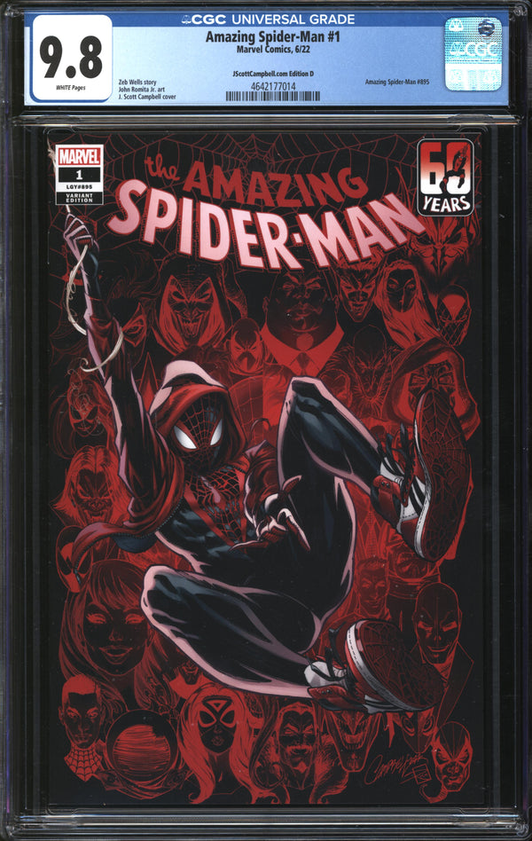 Amazing Spider-Man (2022) #1 JScottCampbell.com Edition D CGC 9.8 NM/MT