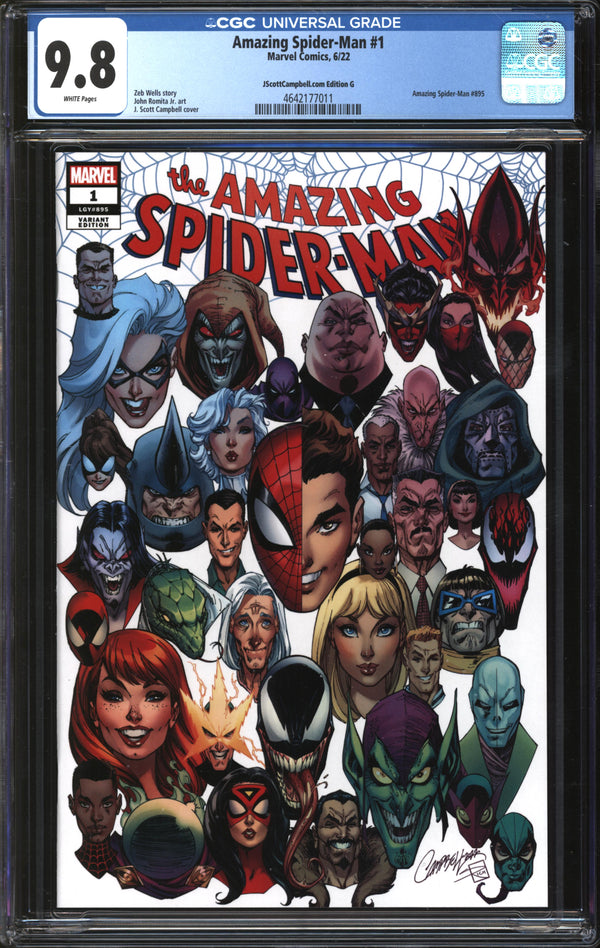 Amazing Spider-Man (2022) #1 JScottCampbell.com Edition G CGC 9.8 NM/MT
