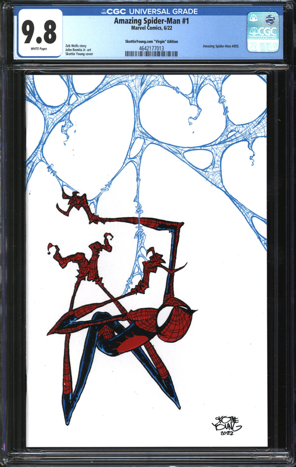 Amazing Spider-Man (2022) #1 SkottieYoung.com Virgin Edition CGC 9.8 NM/MT