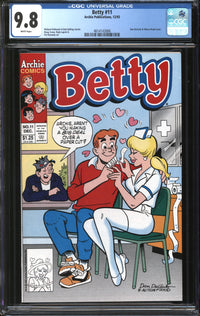 Betty (1992) #11 CGC 9.8 NM/MT