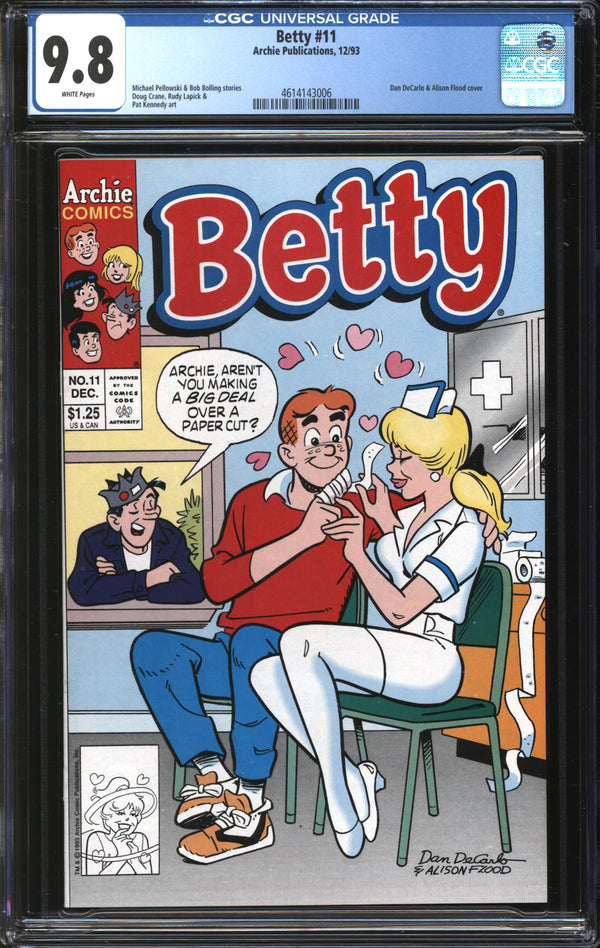 Betty (1992) #11 CGC 9.8 NM/MT