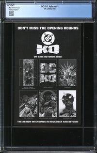 DC K.O. Ashcan (2025) #1 San Diego Comic-Con 2025 Exclusive CGC 9.8 NM/MT