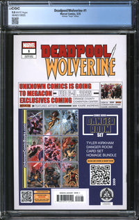 Deadpool/Wolverine (2025) #1 Tyler Kirkham Virgin Edition CGC 9.8 NM/MT