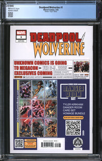 Deadpool/Wolverine (2025) #1 Tyler Kirkham Virgin Edition CGC 9.8 NM/MT