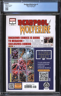 Deadpool/Wolverine (2025) #1 Tyler Kirkham Virgin Edition CGC 9.8 NM/MT