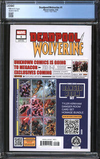 Deadpool/Wolverine (2025) #1 Tyler Kirkham Virgin Edition CGC 9.8 NM/MT