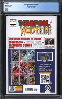 Deadpool/Wolverine (2025) #1 Tyler Kirkham Virgin Edition CGC 9.8 NM/MT