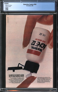 Detective Comics (1937) #550 CGC 9.8 NM/MT