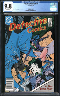 Detective Comics (1937) #570 Newsstand Edition CGC 9.8 NM/MT