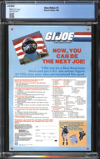 Dino Riders (1989) #1 CGC 9.8 NM/MT