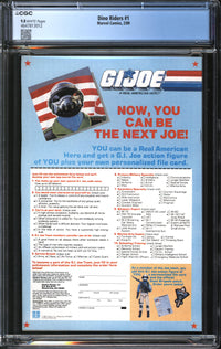 Dino Riders (1989) #1 CGC 9.8 NM/MT