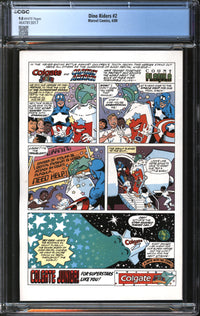 Dino Riders (1989) #2 CGC 9.8 NM/MT