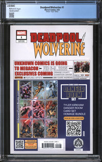 Deadpool/Wolverine (2025) #1 Tyler Kirkham Virgin Edition CGC 9.9 MINT