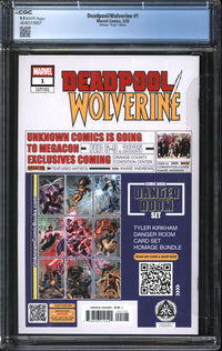 Deadpool/Wolverine (2025) #1 Tyler Kirkham Virgin Edition CGC 9.9 MINT