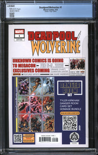 Deadpool/Wolverine (2025) #1 Tyler Kirkham Virgin Edition CGC 9.9 MINT