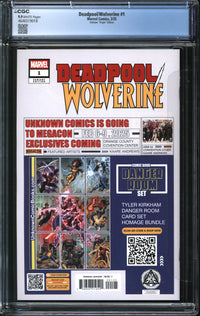 Deadpool/Wolverine (2025) #1 Tyler Kirkham Virgin Edition CGC 9.9 MINT