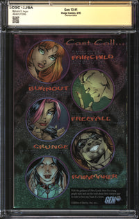 Gen 13 (1995) #1 Chromium Edition CGC x JSA Signature Series 9.8 NM/MT Signed Jim Lee