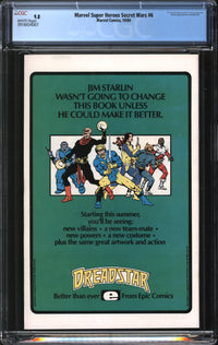 Marvel Super-Heroes Secret Wars (1984) # 6 CGC 9.8 NM/MT