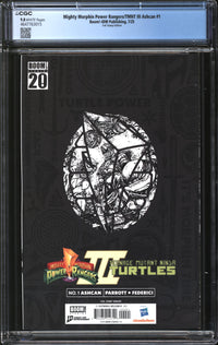 Mighty Morphin Power Rangers/TMNT III Ashcan (2025) #1 Foil Stamp Edition CGC 9.8 NM/MT