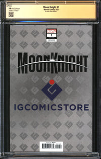 Moon Knight (2021) #1 IG Comic Store Edition B CGC Signature Series 9.8 NM/MT Signed Scott Williams