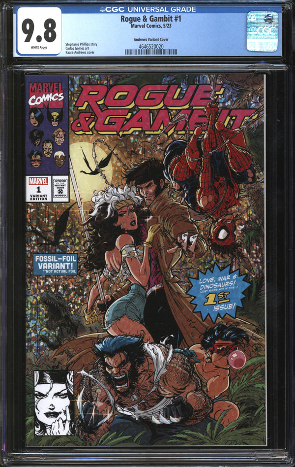 Rogue & Gambit (2023) #1 Kaare Andrews Variant CGC 9.8 NM/MT