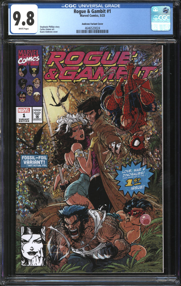 Rogue & Gambit (2023) #1 Kaare Andrews Variant CGC 9.8 NM/MT