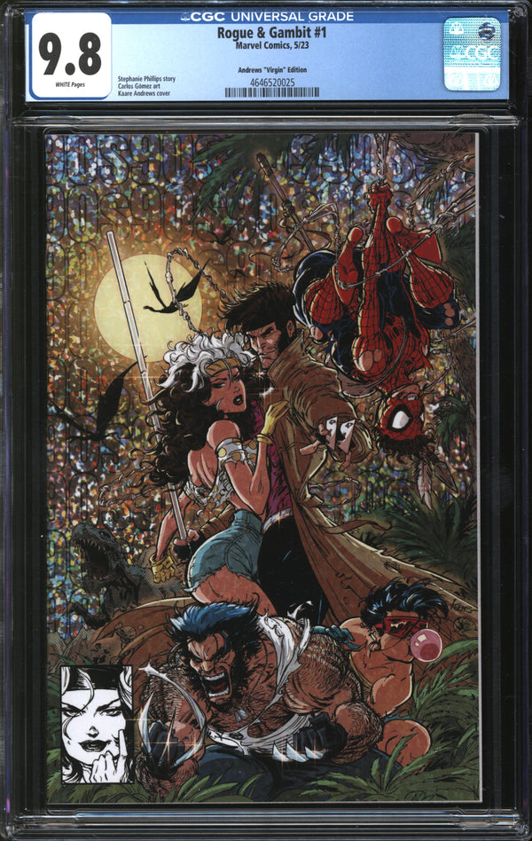Rogue & Gambit (2023) #1 Kaare Andrews Virgin Edition CGC 9.8 NM/MT