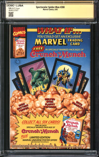 Spectacular Spider-Man (1976) #200 CGC x JSA Signature Series 9.8 NM/MT Signed Sal Buscema