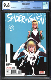 Spider-Gwen (2016) #0 Second Printing CGC 9.6 NM+