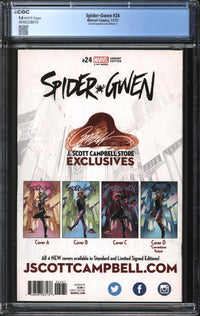 Spider-Gwen (2015, Vol. 2) #24 JScottCampbell.com Edition A CGC 9.8 NM/MT