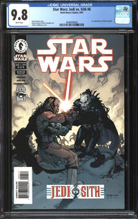 Star Wars: Jedi Vs. Sith (2001) #6 CGC 9.8 NM/MT