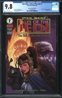 Star Wars: Tales Of The Jedi - The Fall Of The Sith Empire (1997) #1 Wizard Authentic Edition CGC 9.8 NM/MT