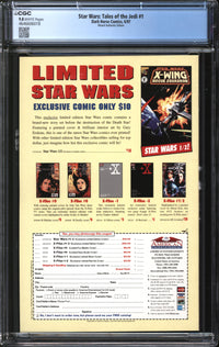 Star Wars: Tales Of The Jedi - The Fall Of The Sith Empire (1997) #1 Wizard Authentic Edition CGC 9.8 NM/MT