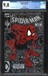 Spider-Man (1990) # 1 Silver Edition CGC 9.8 NM/MT