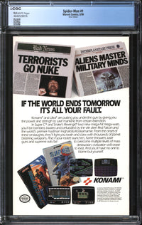 Spider-Man (1990) # 1 Silver Edition CGC 9.8 NM/MT