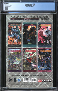 Transformers (2023) #18 Unknown Comics Edition A CGC 9.8 NM/MT