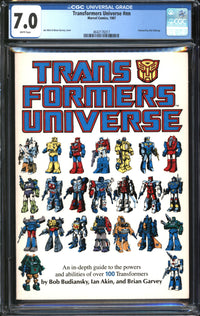Transformers Universe (1987) #1 CGC 7.0 FN/VF