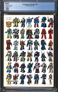 Transformers Universe (1987) #1 CGC 7.0 FN/VF