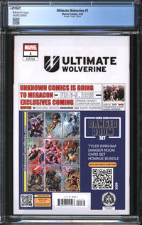 Ultimate Wolverine (2025) #1 Tyler Kirkham Virgin Edition CGC 9.9 MINT