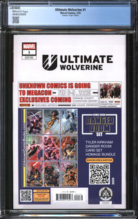 Ultimate Wolverine (2025) #1 Tyler Kirkham Virgin Edition CGC 9.9 MINT