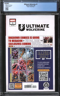 Ultimate Wolverine (2025) #1 Tyler Kirkham Virgin Edition CGC 9.8 NM/MT