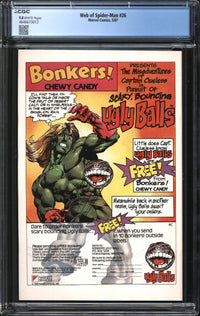 Web Of Spider-Man (1985) # 26 CGC 9.8 NM/MT