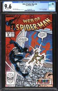 Web Of Spider-Man (1985) # 36 CGC 9.6 NM+