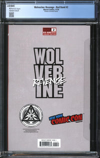 Wolverine: Revenge - Red Band (2024) #2 Tyler Kirkham NYCC Convention Edition CGC 9.9 MINT