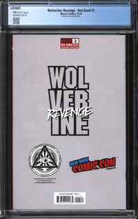 Wolverine: Revenge - Red Band (2024) #2 Tyler Kirkham NYCC Convention Edition CGC 9.8 NM/MT